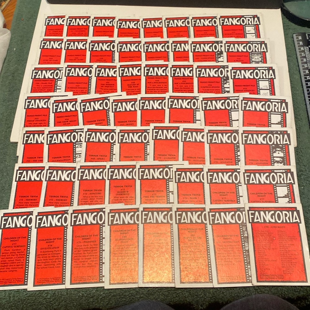 Vintage 1992 Fangoria Trading Cards